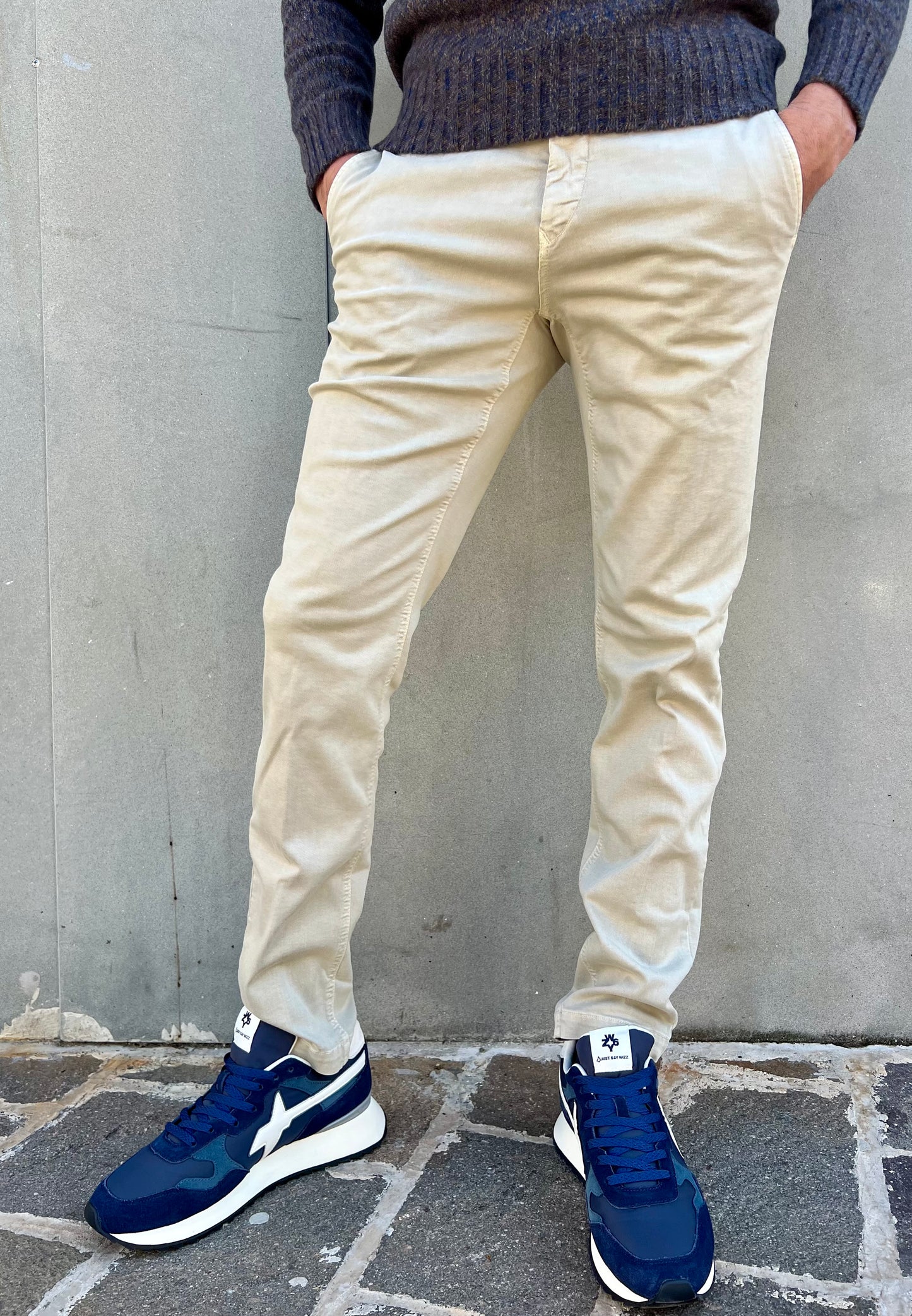 Pantalone chinos beige