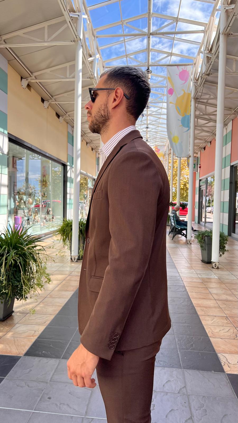 Completo con giacca monopetto e pantaloni classici N939830707 IMPERIAL