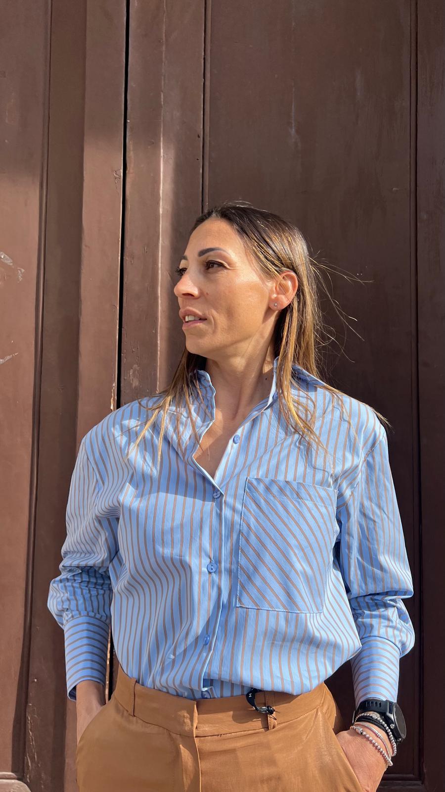 Camicia a righe HAVEONE CGE-Q040