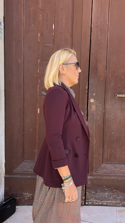Blazer doppiopetto con maniche 3/4 JU25MAW IMPERIAL