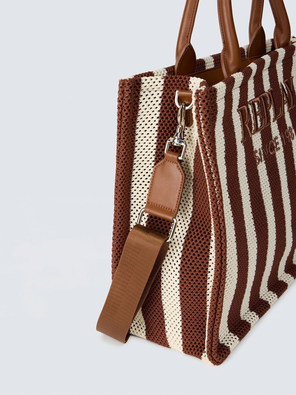 Borsa shopper a righe REPLAY FW3836