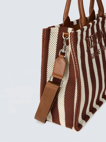 Borsa shopper a righe REPLAY FW3836