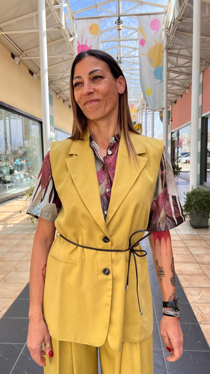 Gilet lungo in tencel LOKITA LOK1039