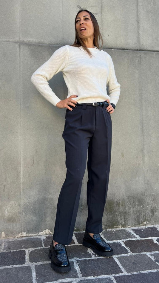 Pantaloni con cintura LILI SIDONIO