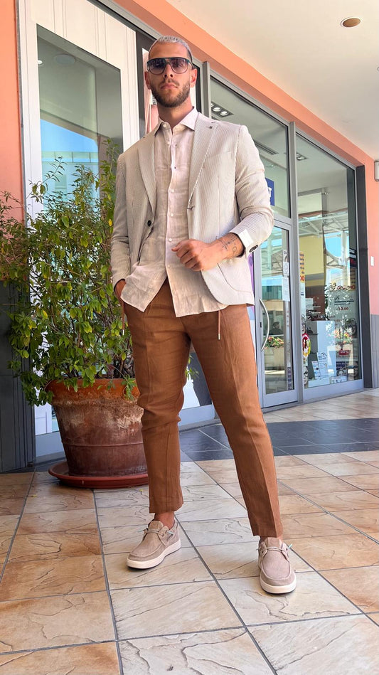 Pantalaccio in 100% lino MARKUP MK15109