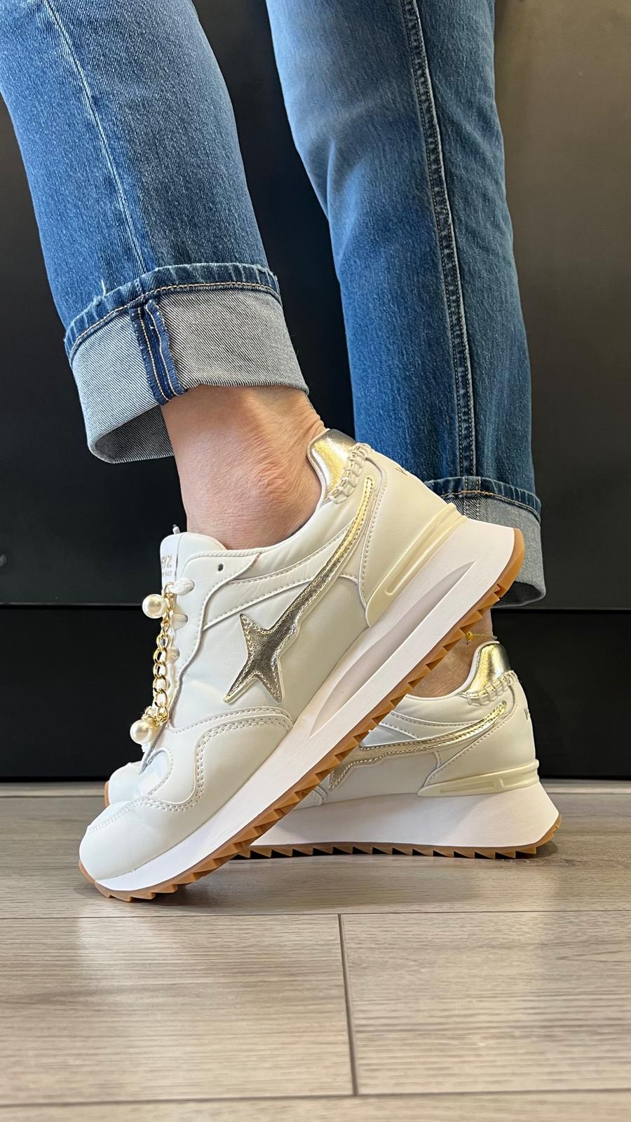 Sneakers in pelle e tessuto tecnico YAK-W W6YZ
