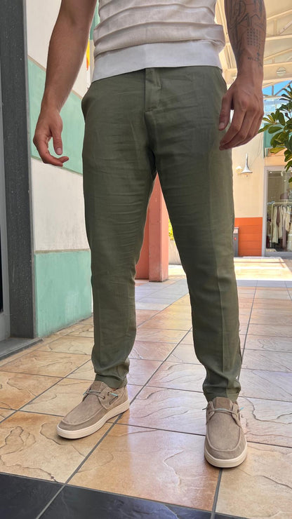 Pantalone misto lino IMPERIAL PD3JLSJ