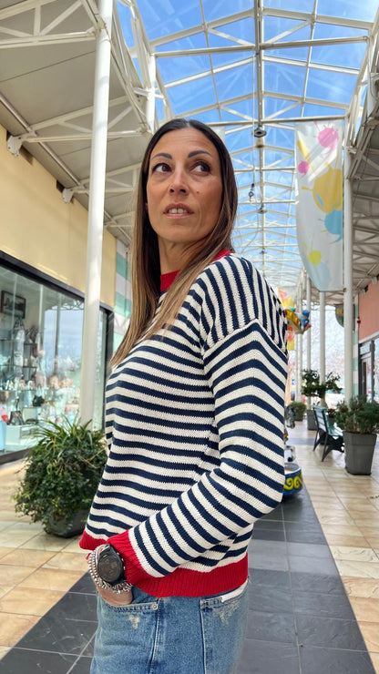 Maglia girocollo a righe LOKITA
