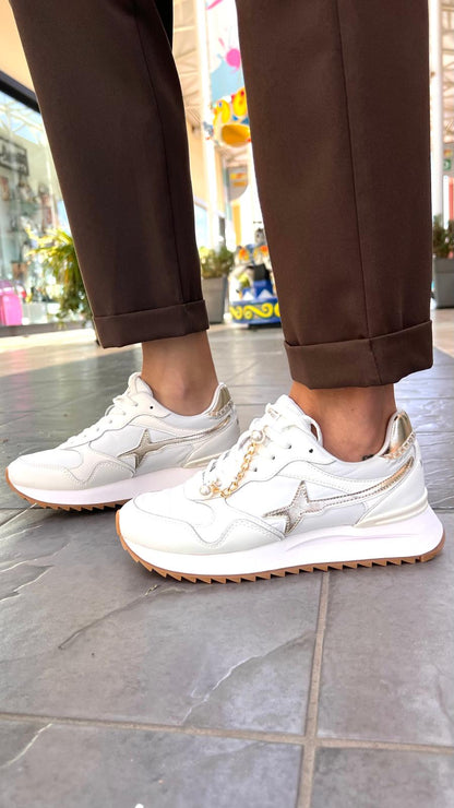 Sneakers in pelle e tessuto tecnico YAK-W W6YZ