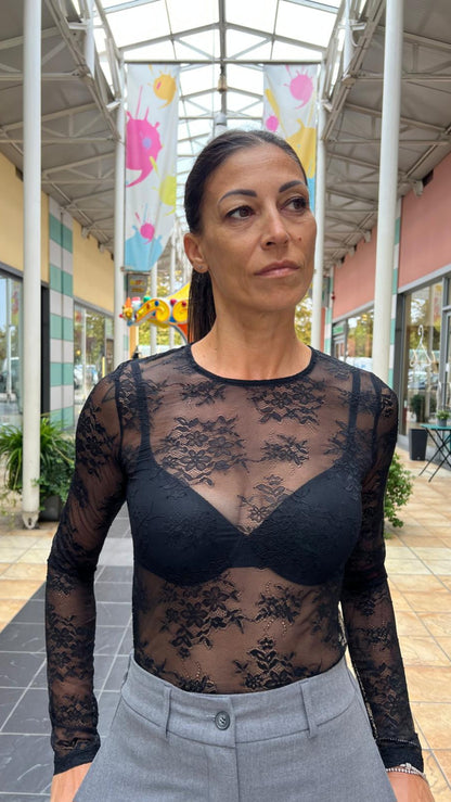 Maglia in pizzo KONTATTO