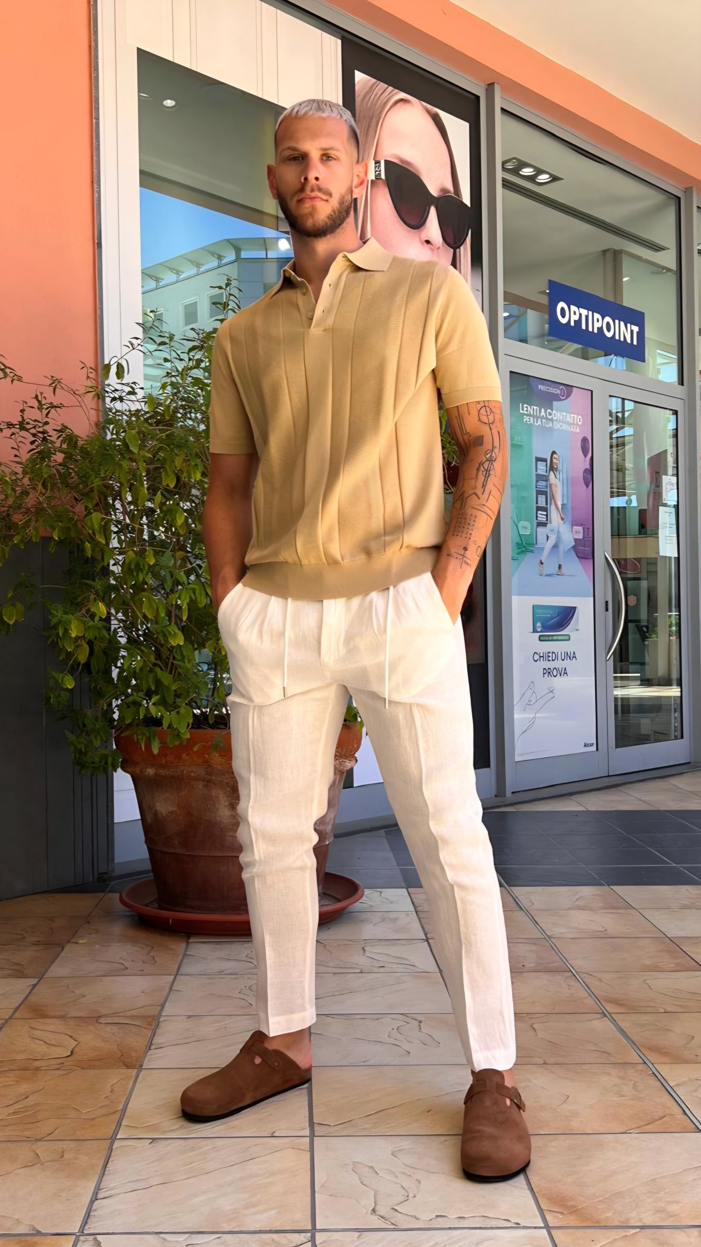 Pantalaccio 100% lino MARKUP MK15109