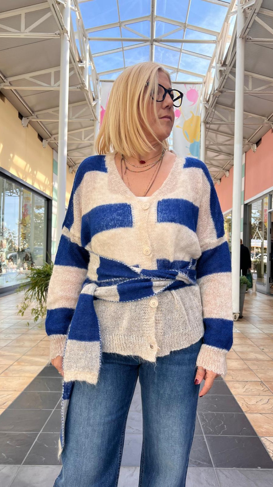Cardigan con sciarpa MMA-R142 HAVEONE