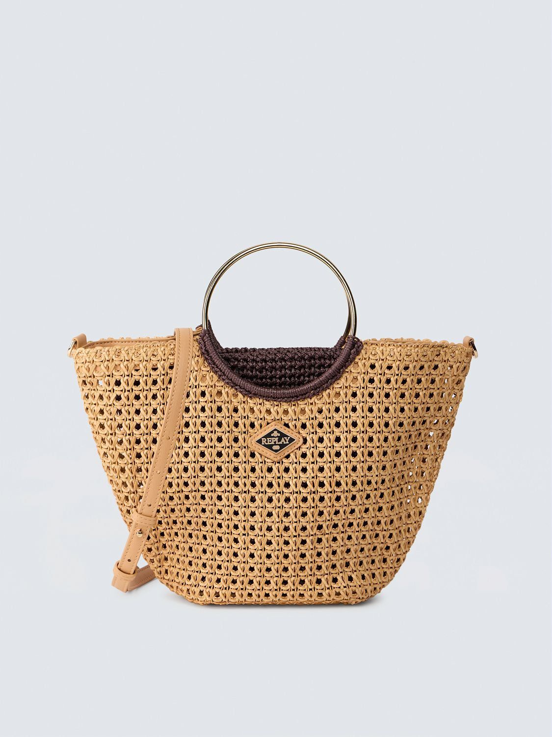 Borsa con lavorazione intrecciata REPLAY