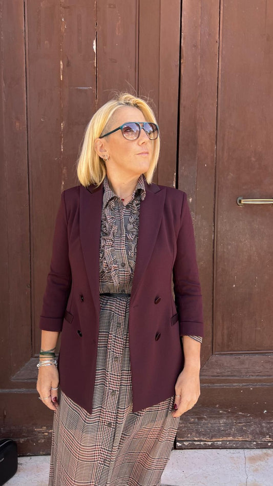 Blazer doppiopetto con maniche 3/4 JU25MAW IMPERIAL