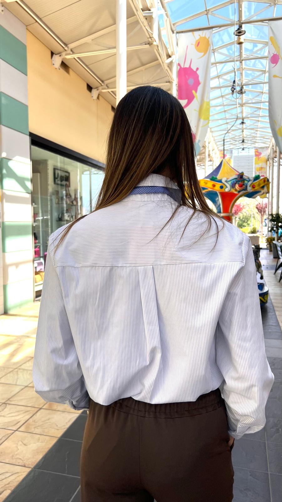 Camicia righe con cravatta INDOMINA PE18782