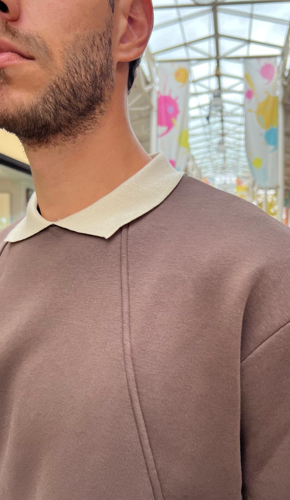 Felpa con colletto BERNA