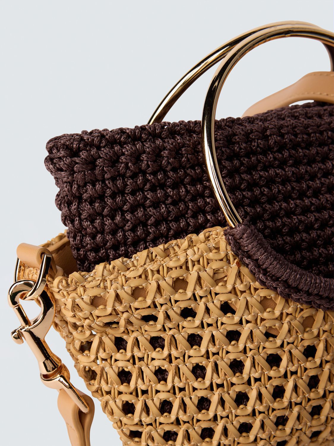 Borsa tessuto intrecciato piccola REPLAY