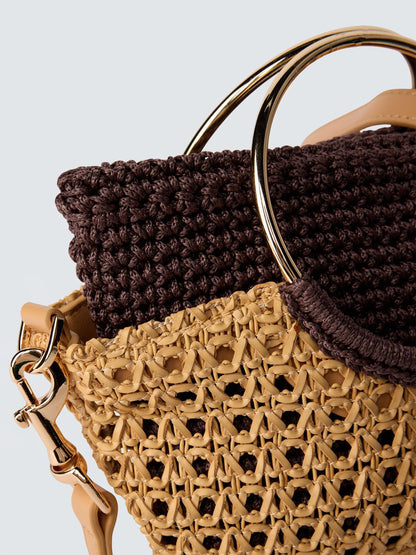 Borsa tessuto intrecciato piccola REPLAY