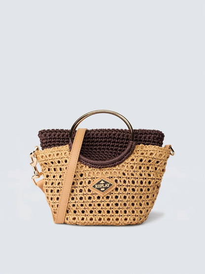 Borsa con lavorazione intrecciata REPLAY