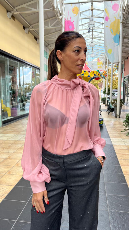 Camicia con fiocco KONTATTO