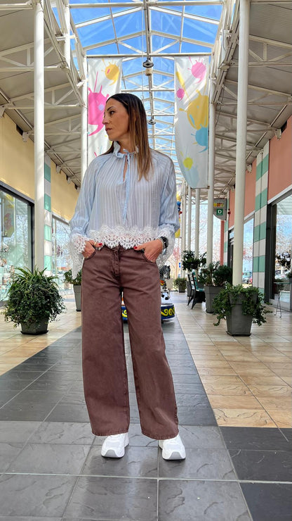 Jeans cioccolato HAVEONE BELLA