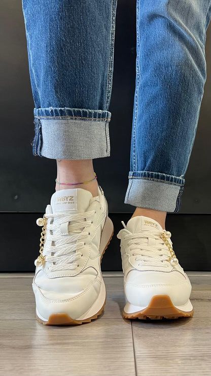 Sneakers in pelle e tessuto tecnico YAK-W W6YZ