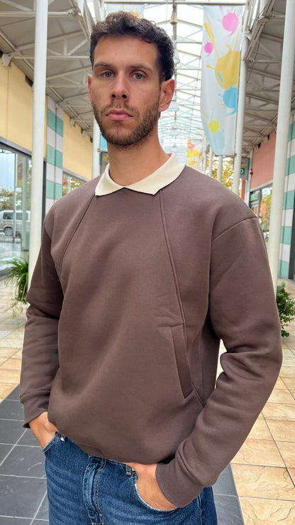 Felpa con colletto BERNA