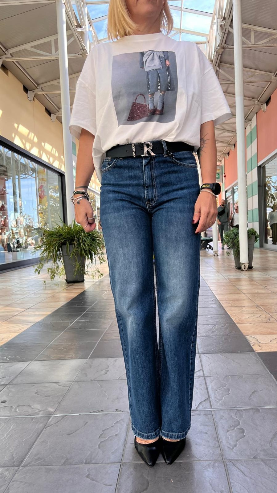 Jeans wide leg CARY REPLAY