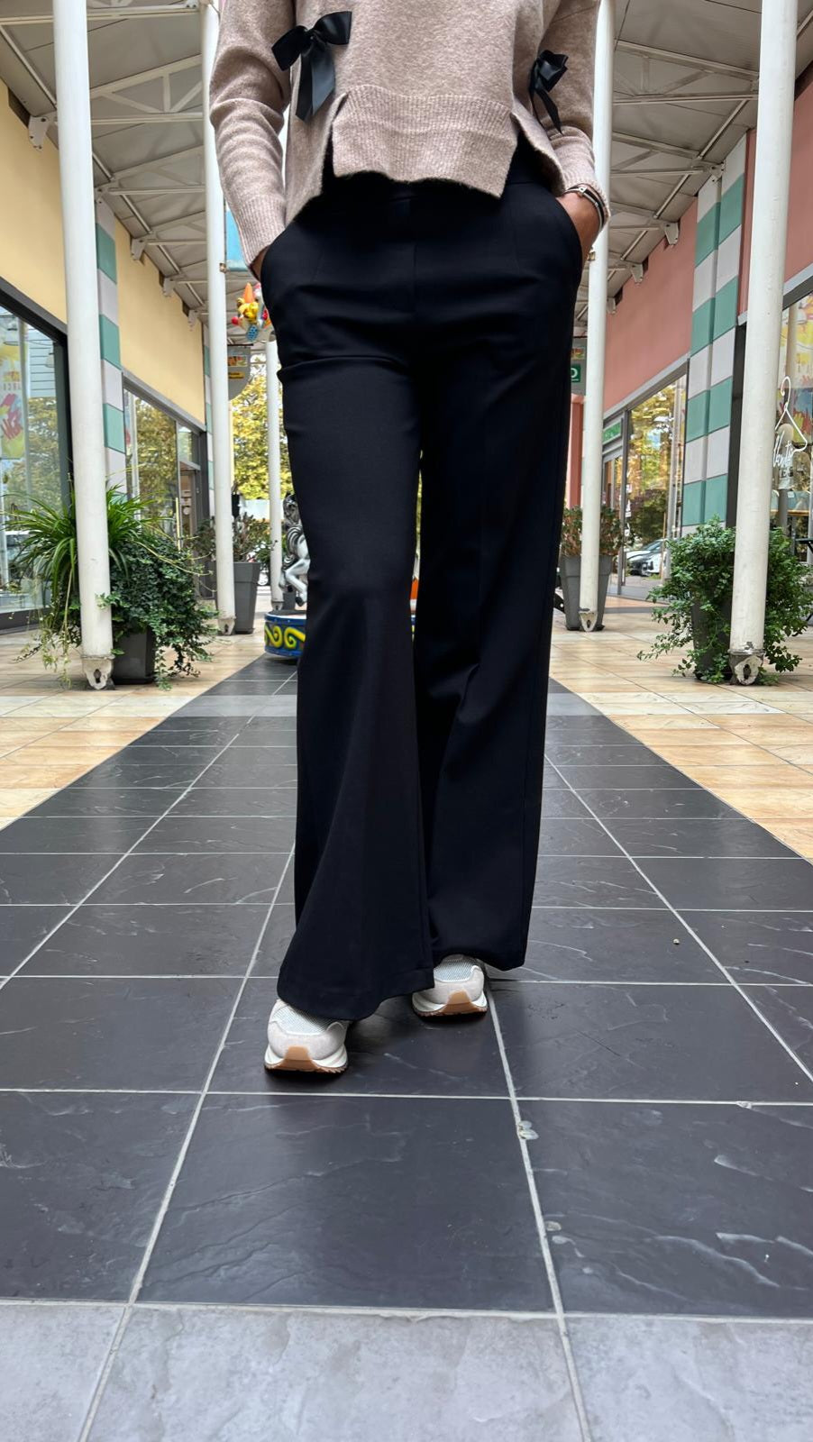 Pantalone zampetta LOKITA punto milano