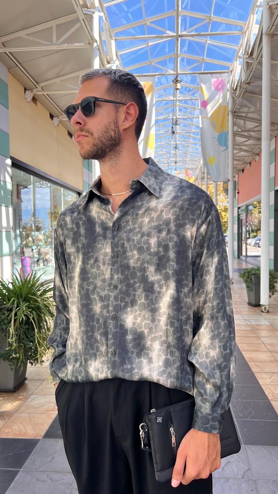 Camicia ampia con stampa C1Q3MDD IMPERIAL