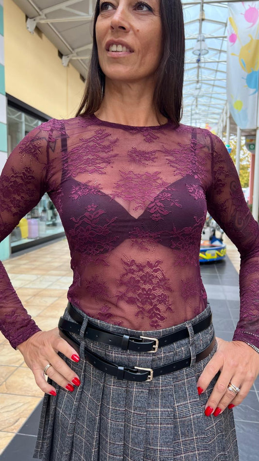 Maglia in pizzo KONTATTO