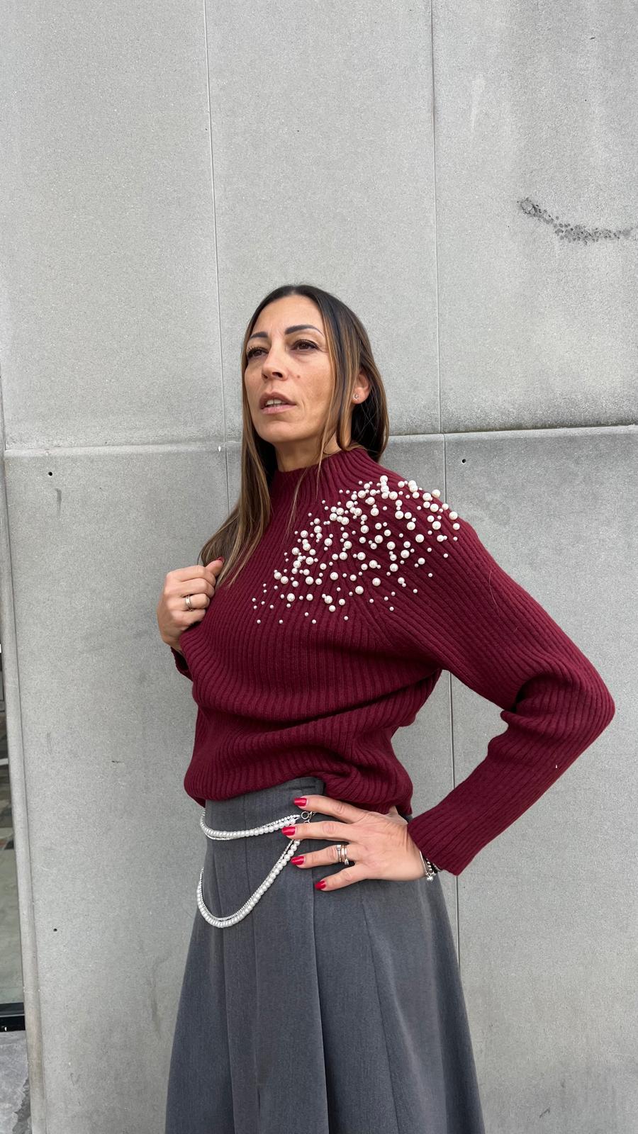 Maglione con perle HAVEONE