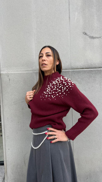 Maglione con perle HAVEONE