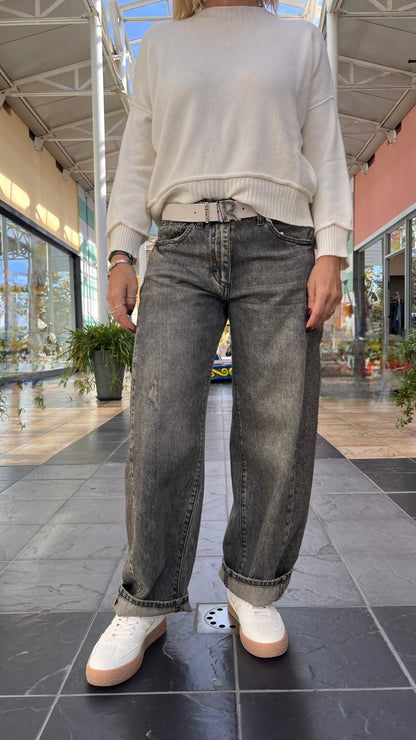 Jeans balloon con strass JPAOLAAP51 SUSY MIX