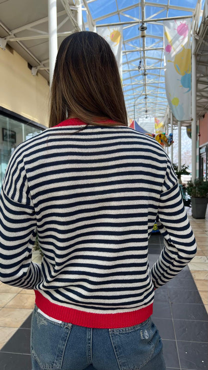 Maglia girocollo a righe LOKITA