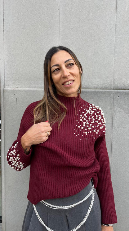 Maglione con perle HAVEONE