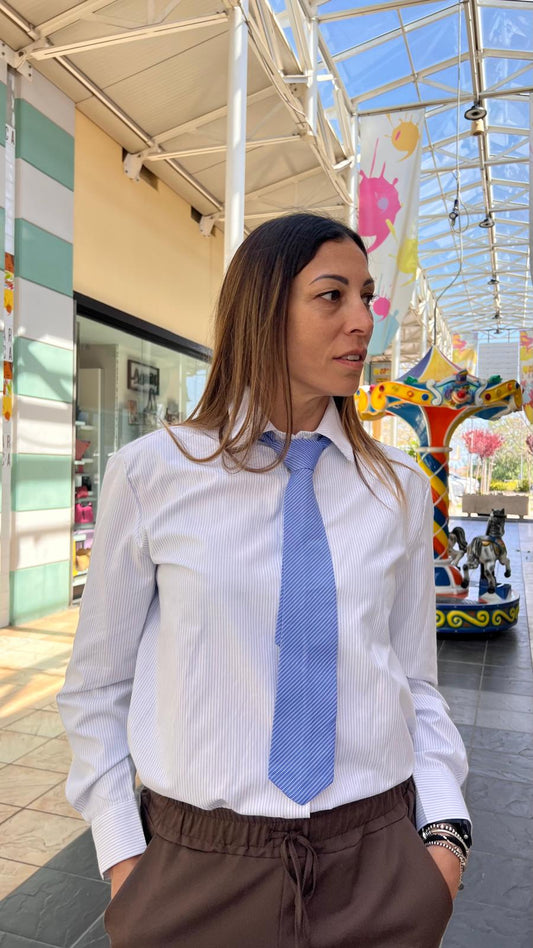 Camicia righe con cravatta INDOMINA PE18782