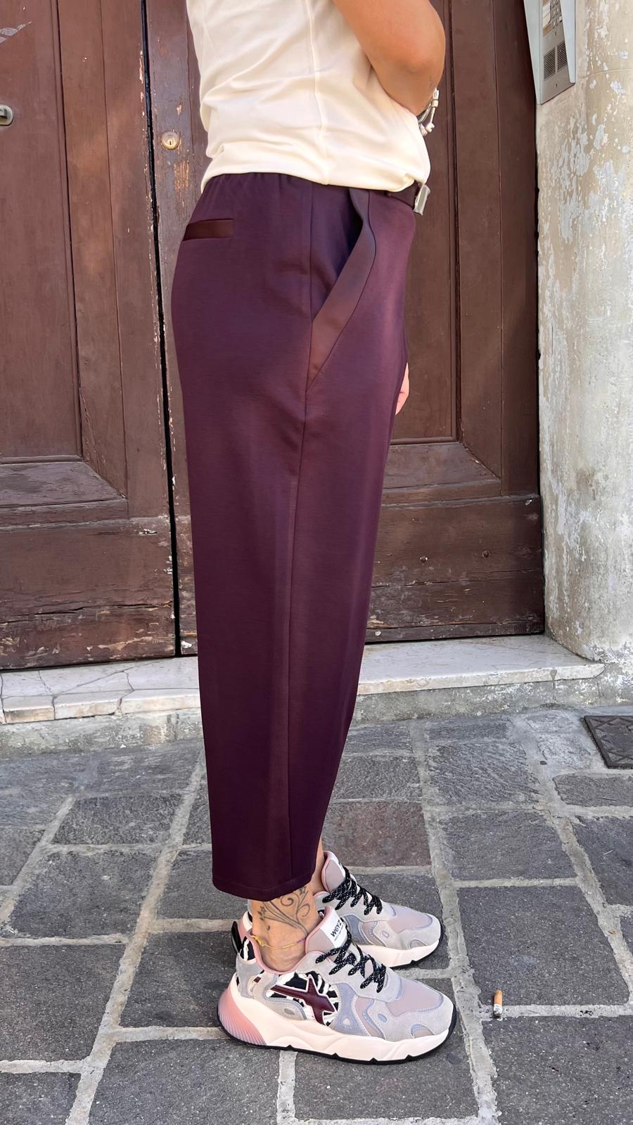 Pantalone cropped con cintura P8E7MHZC IMPERIAL