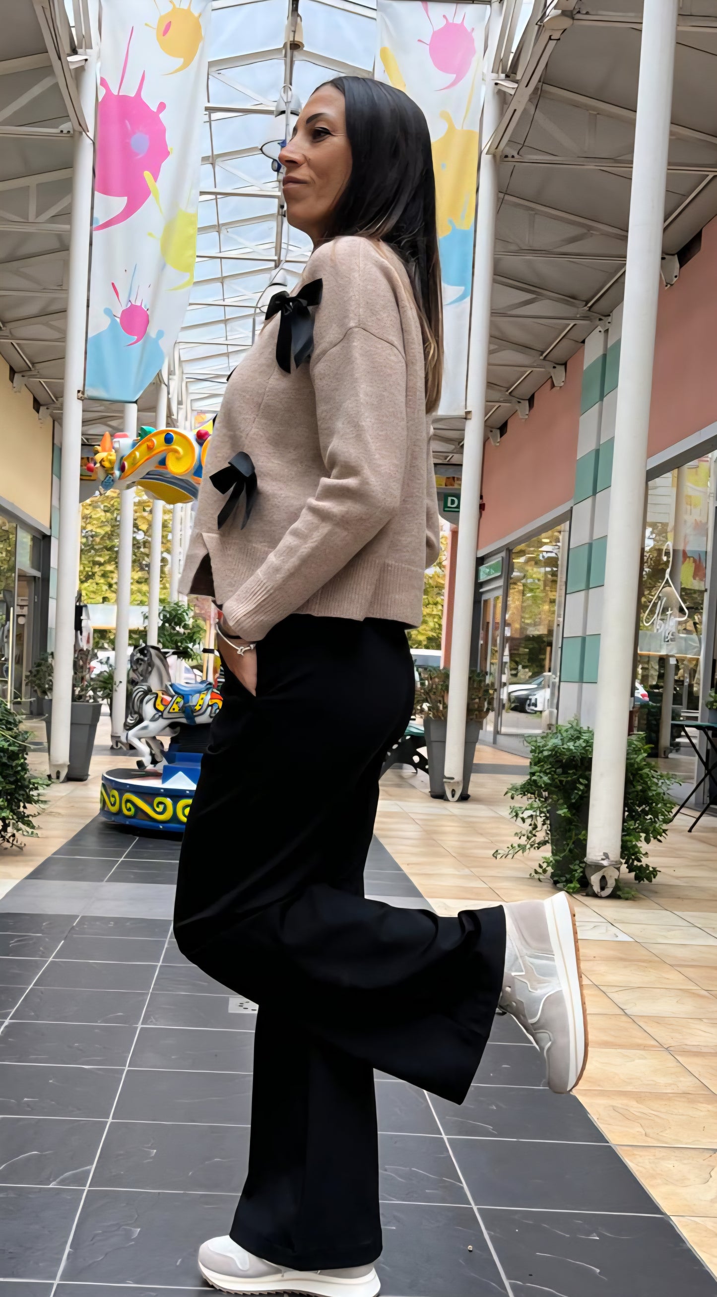 Pantalone zampetta LOKITA punto milano