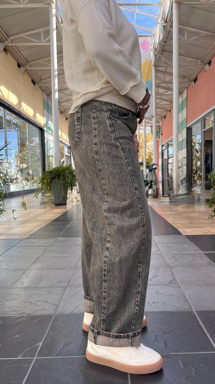 Jeans balloon con strass JPAOLAAP51 SUSY MIX