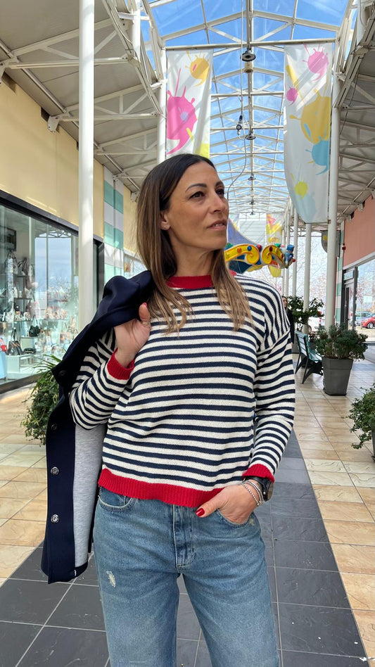 Maglia girocollo a righe LOKITA