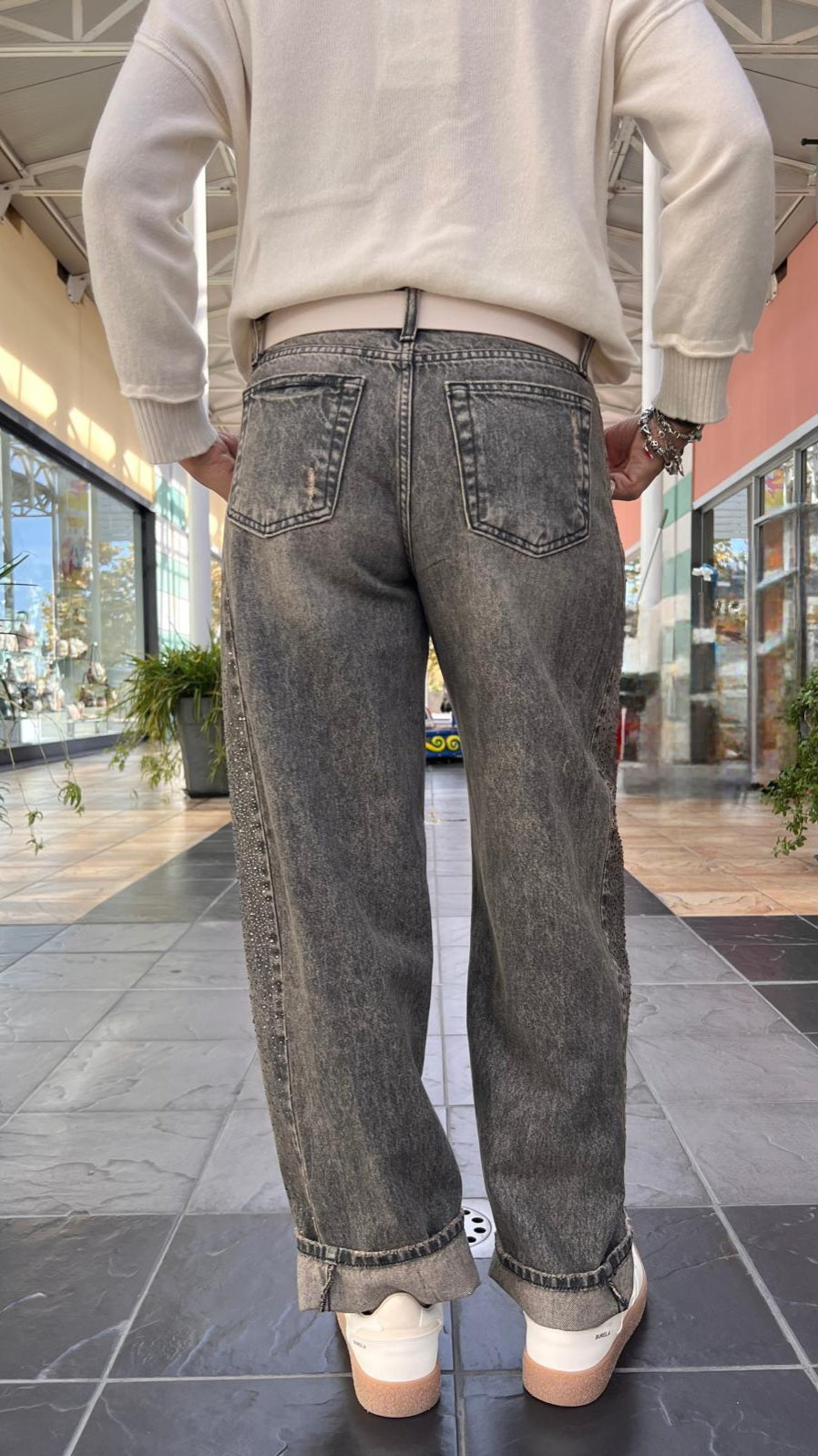 Jeans balloon con strass JPAOLAAP51 SUSY MIX