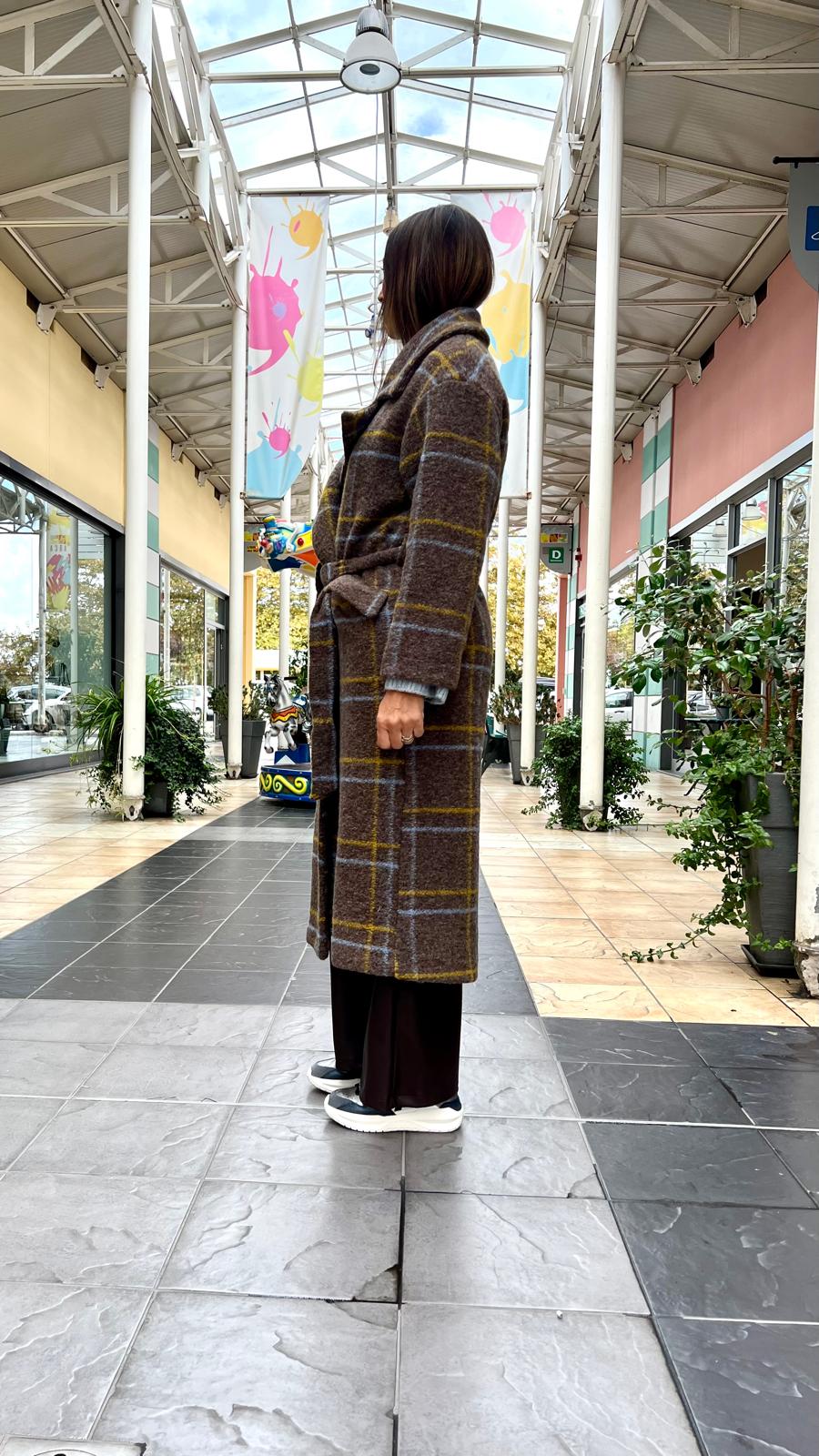 Cappotto lungo con cinta LOKITA