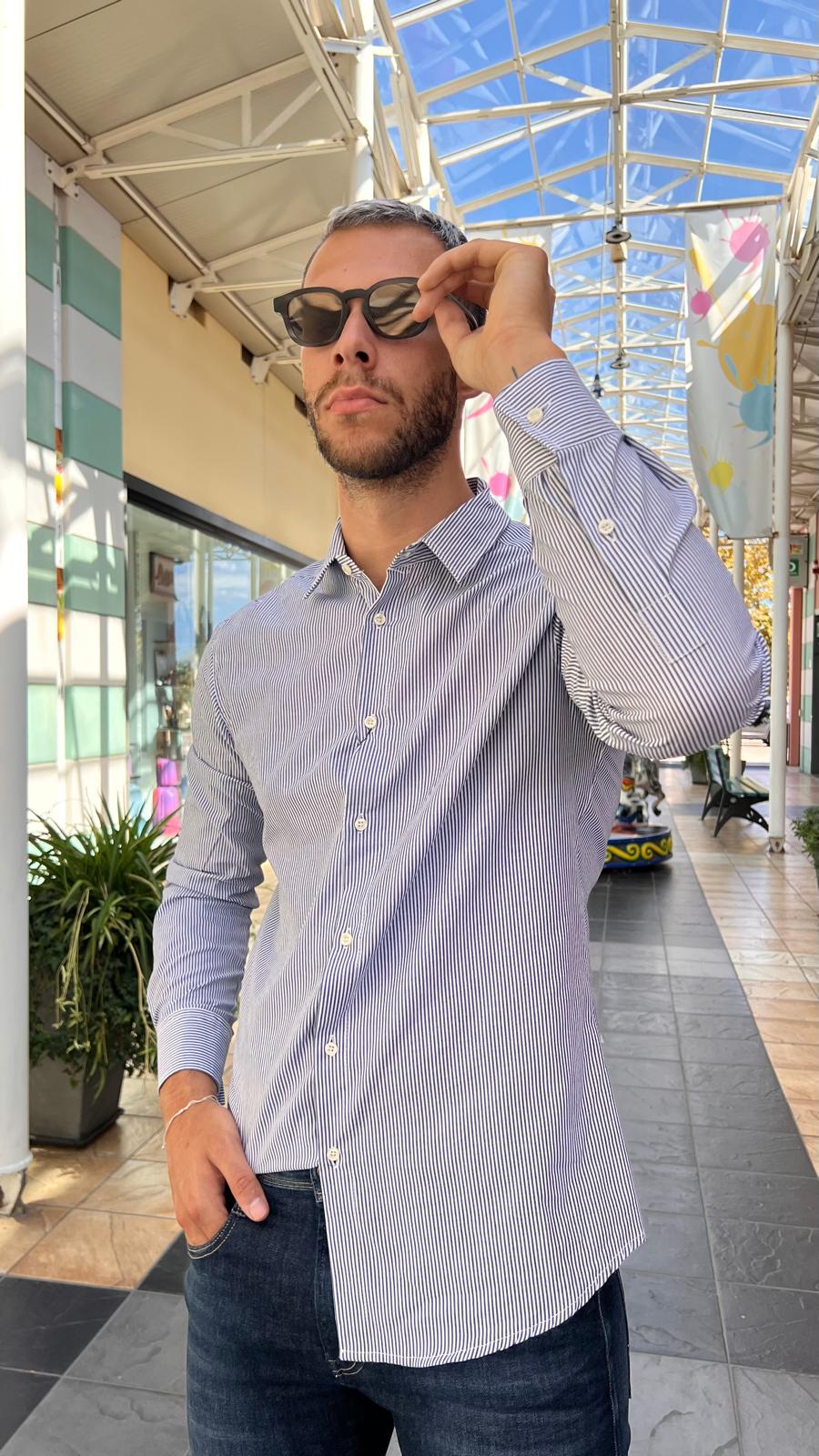 Camicia a righe C64073I367 IMPERIAL