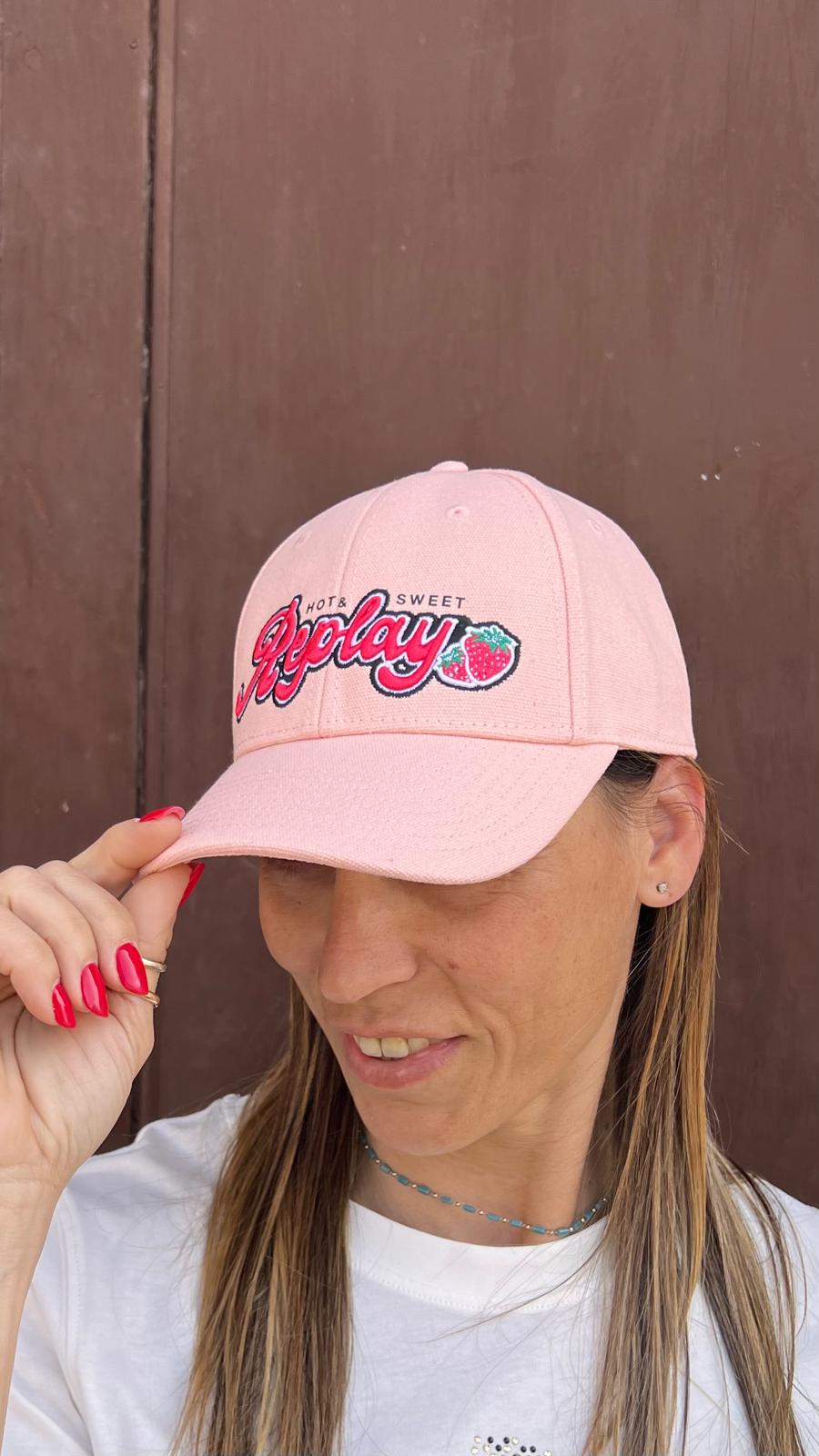 Cappello con lettering ricamato REPLAY AW4331