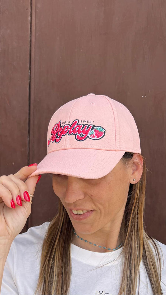 Cappello con lettering ricamato REPLAY AW4331