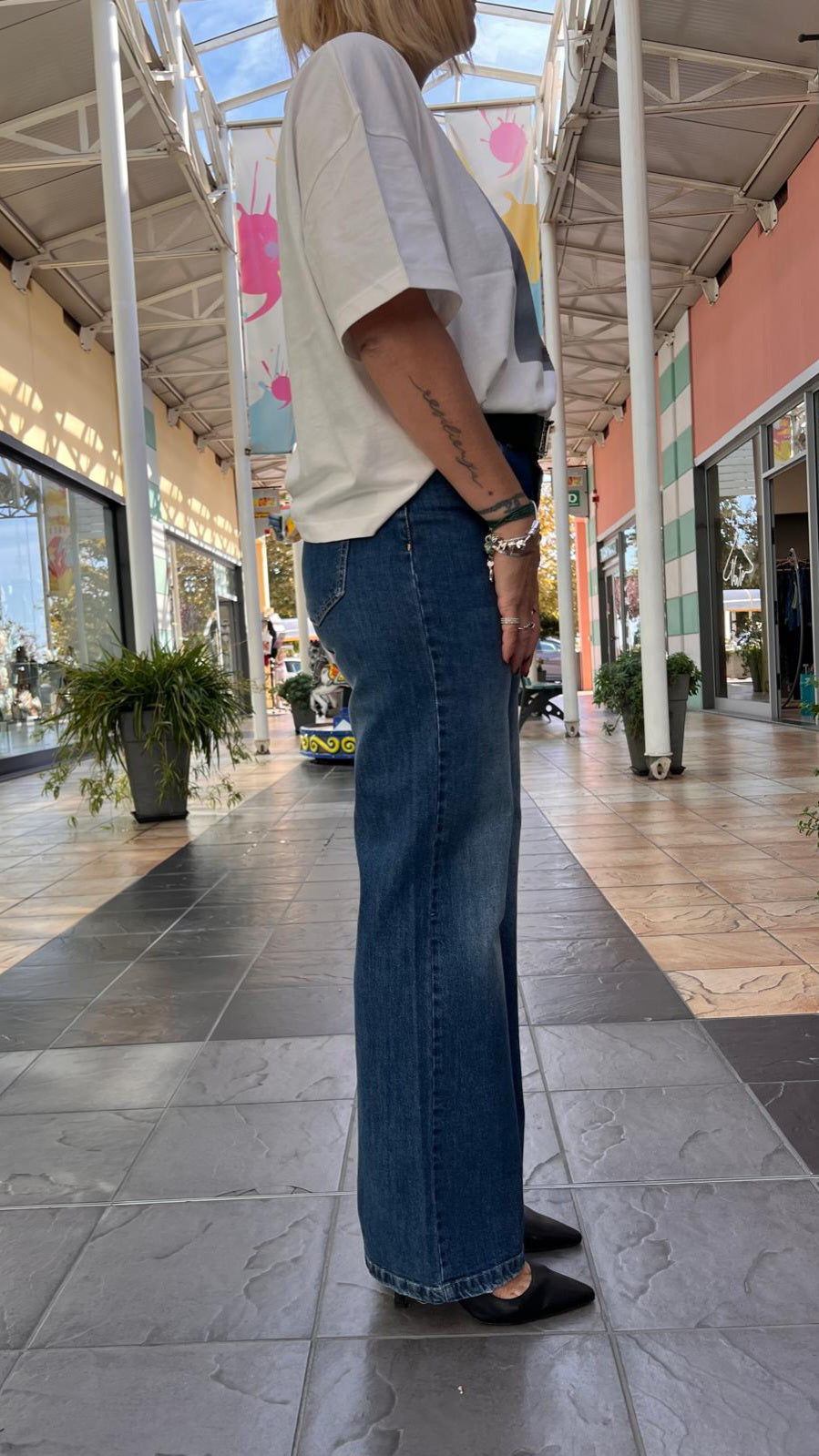 Jeans wide leg CARY REPLAY