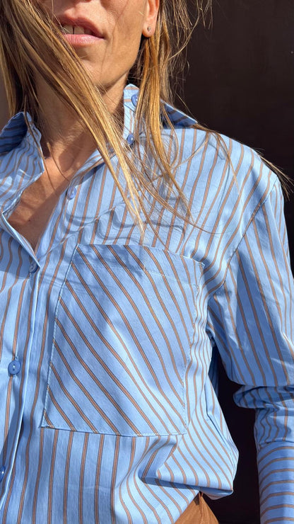 Camicia a righe HAVEONE CGE-Q040