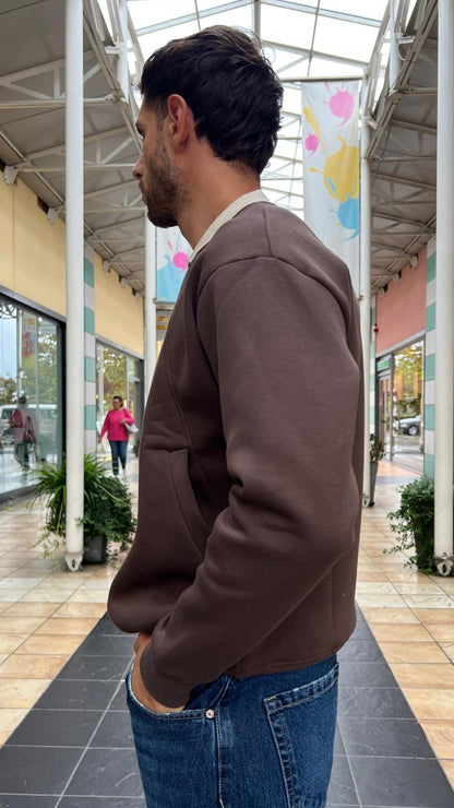 Felpa con colletto BERNA