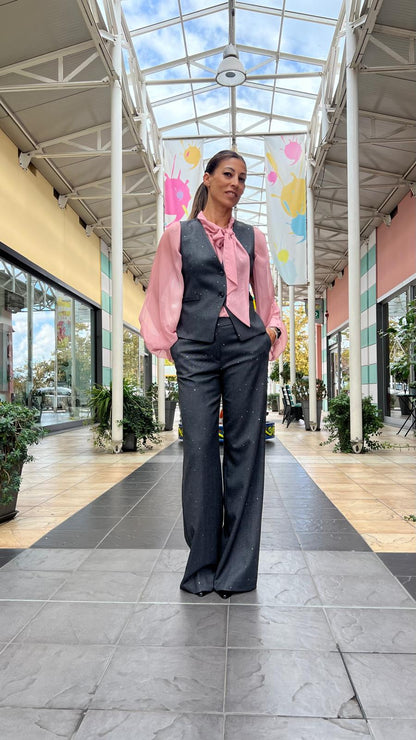 Camicia con fiocco KONTATTO